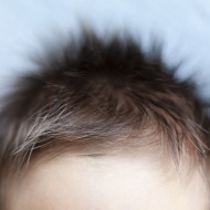 Soft and long newborn hair