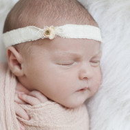 Newborn photo of a baby girl