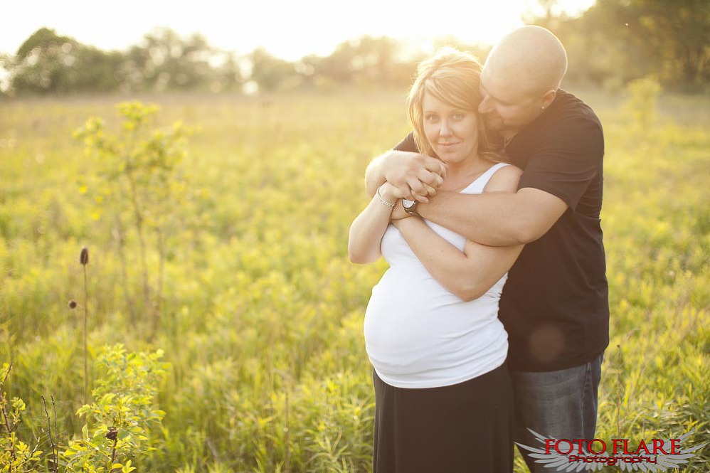 Sunset engagement photo