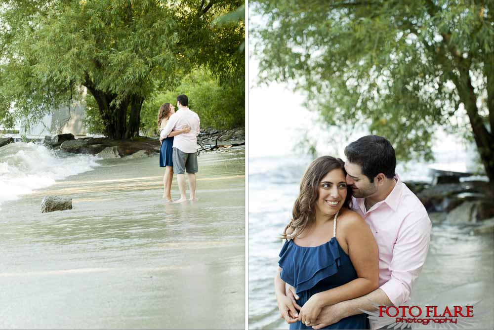 Waterfront engagement photos