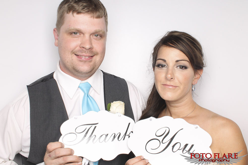 Wedding couple in our FotoBooth