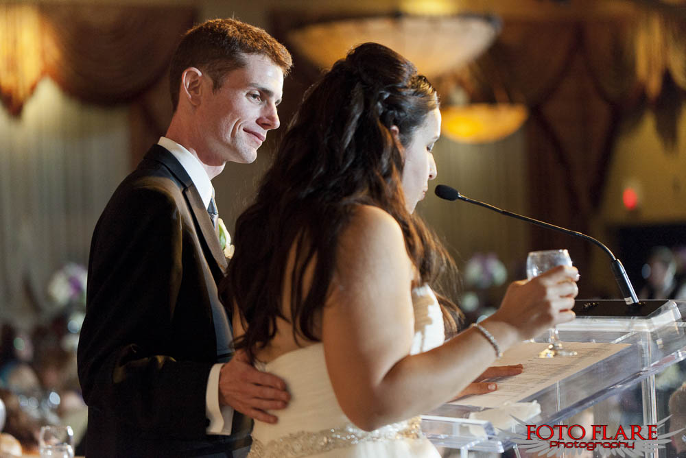 Bride and grooms speech