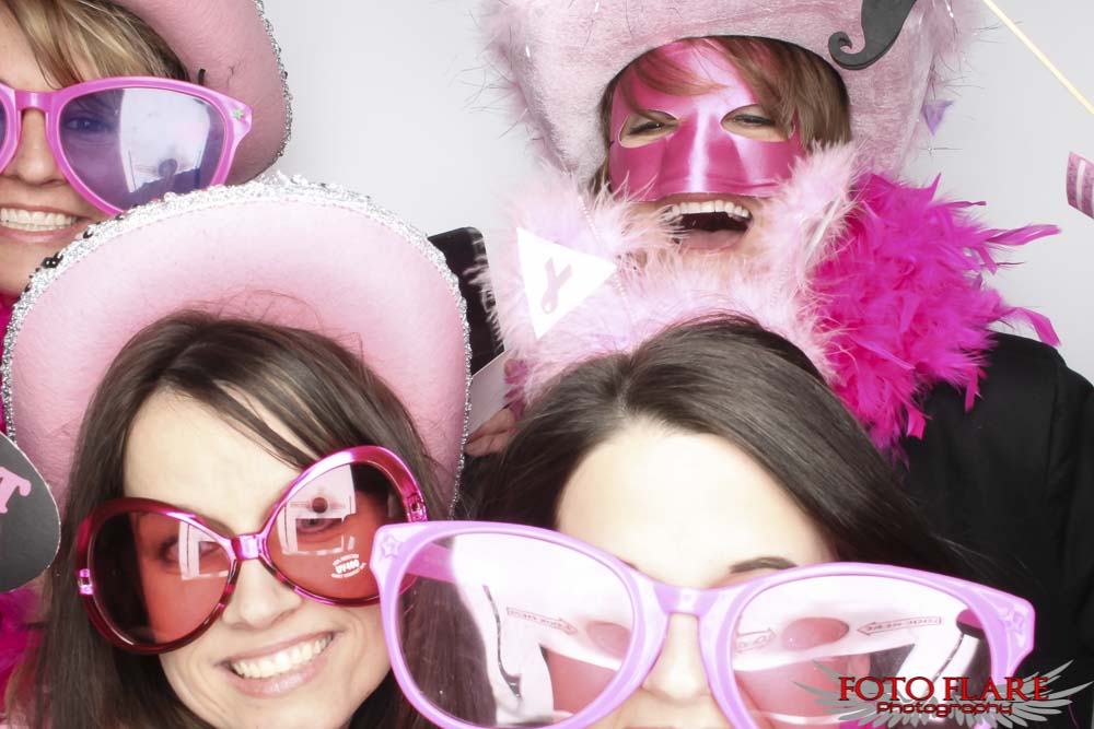 Pink photo booth props