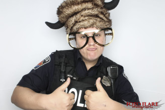 Cool cop using our photo booth