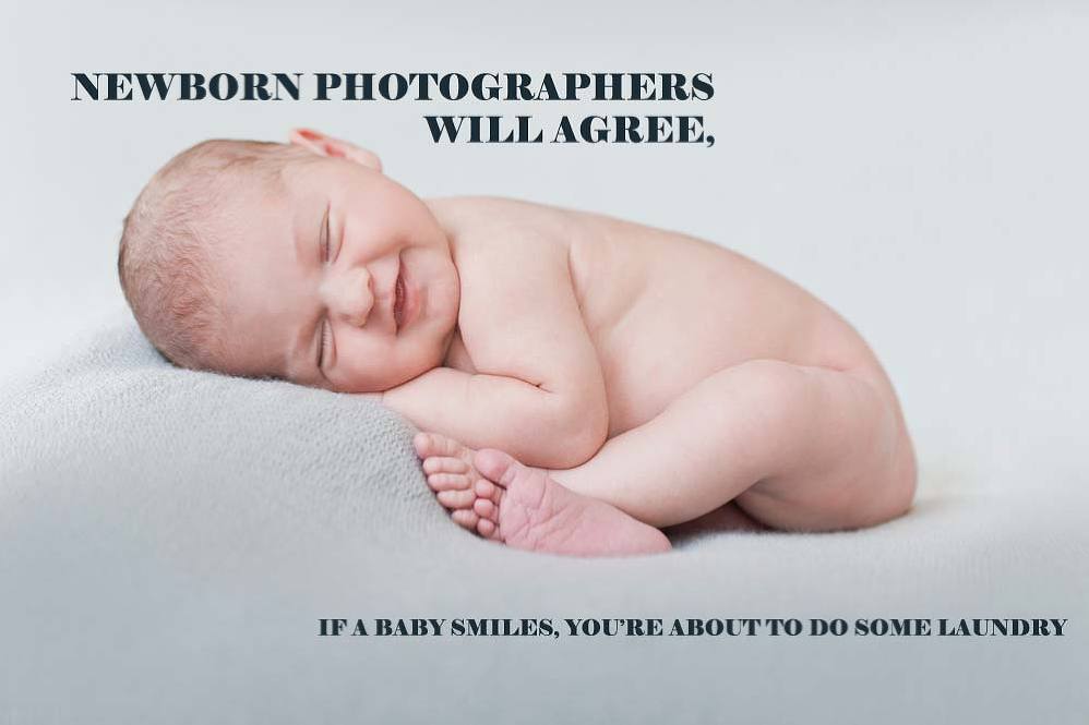 When babies smile they poop