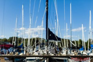 Head table at a marina