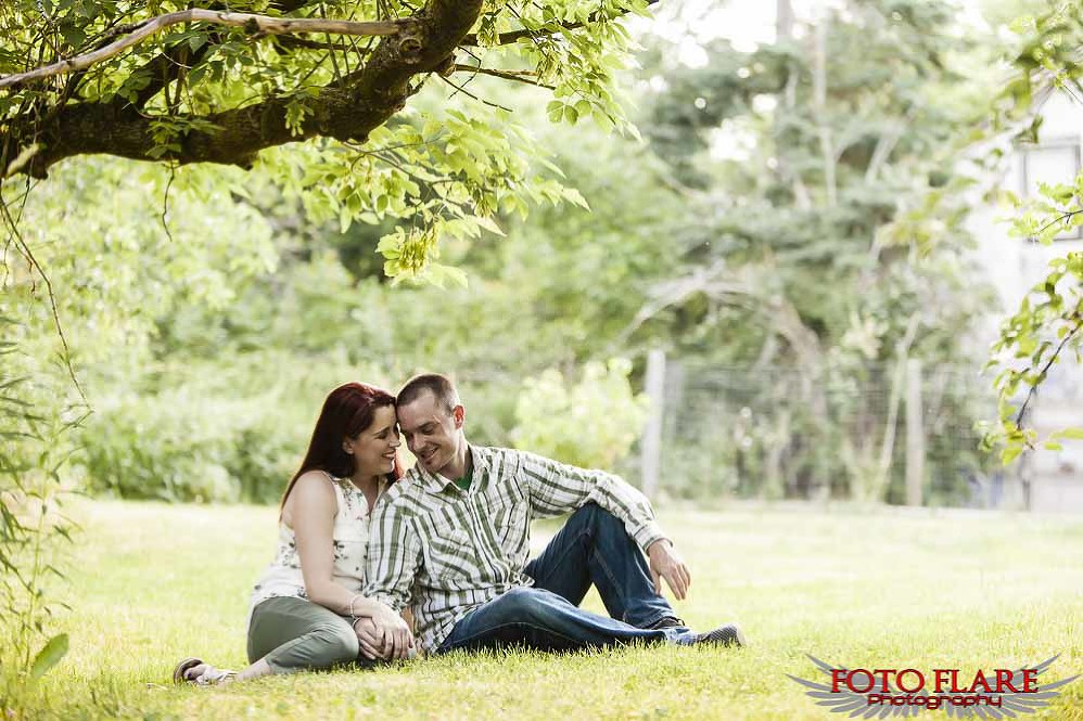 Sitting under a tree