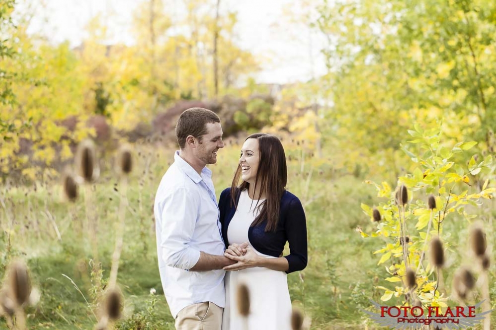Fall engagement photos at 50 point