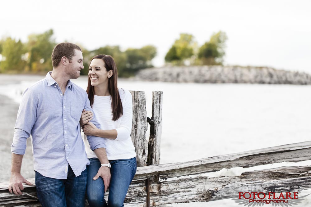 Engagement picture at the old pier