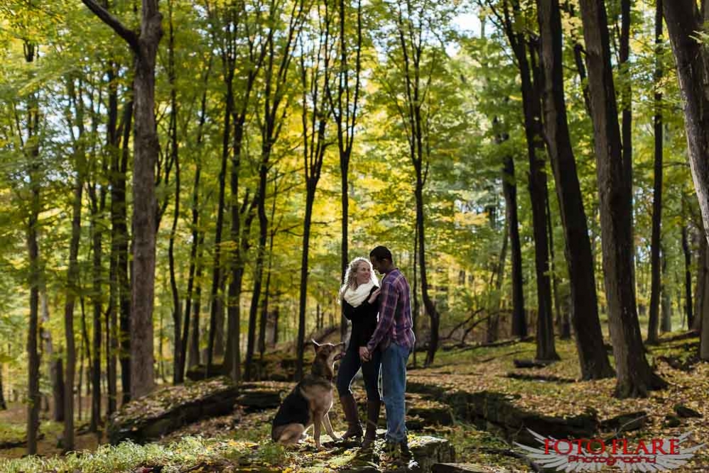 Couple portraits with dog