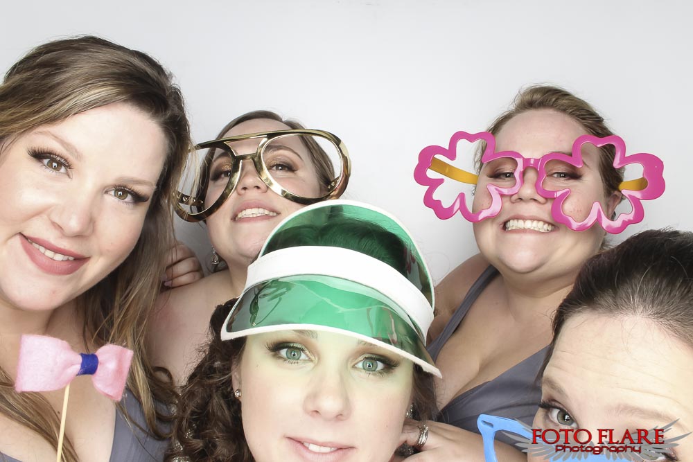 wedding party in the photo booth