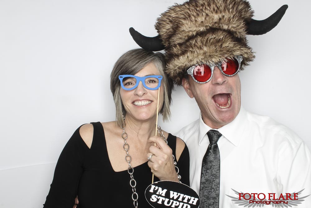 wedding guests in our photo booth