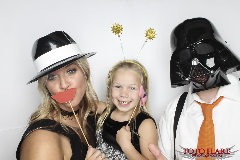 family photos in the photo booth