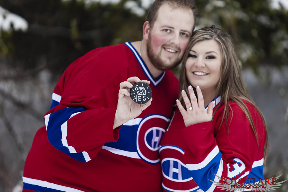 Montreal Canadiens engagement photos
