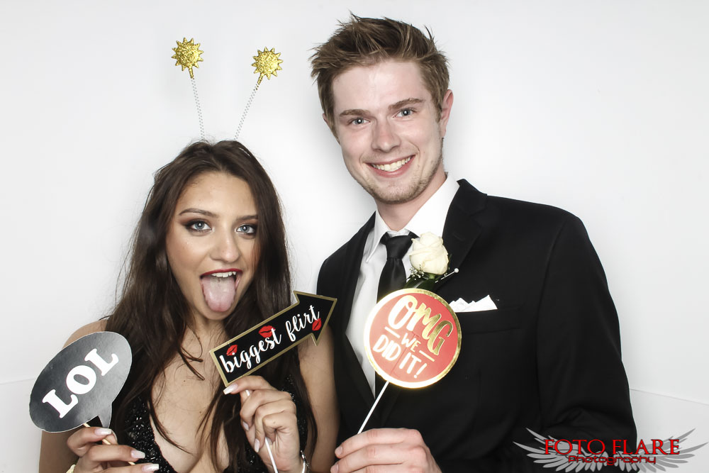 High school prom photo booth picutres