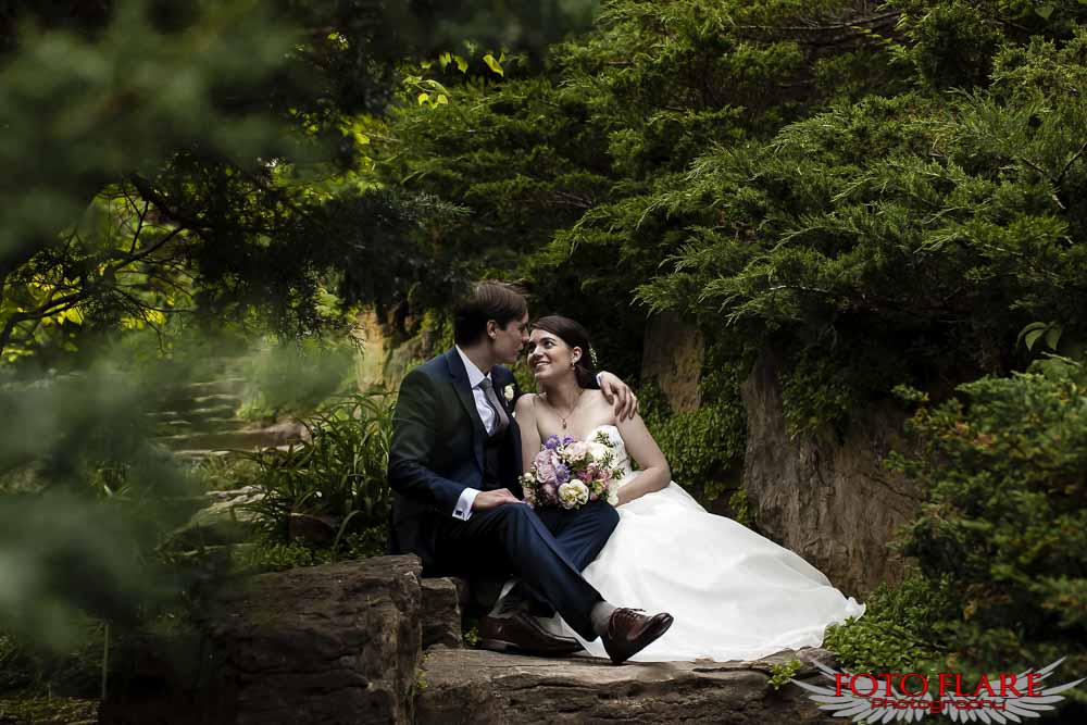 Rock garden wedding photos