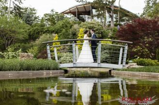 Wedding pictures at the rock garden RBG
