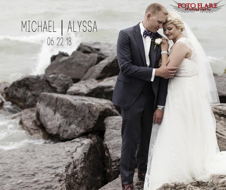 Michael & Alyssa Hamilton beach wedding photos