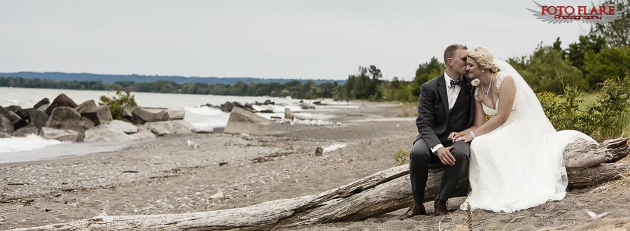 Beach wedding photos in stoney creek