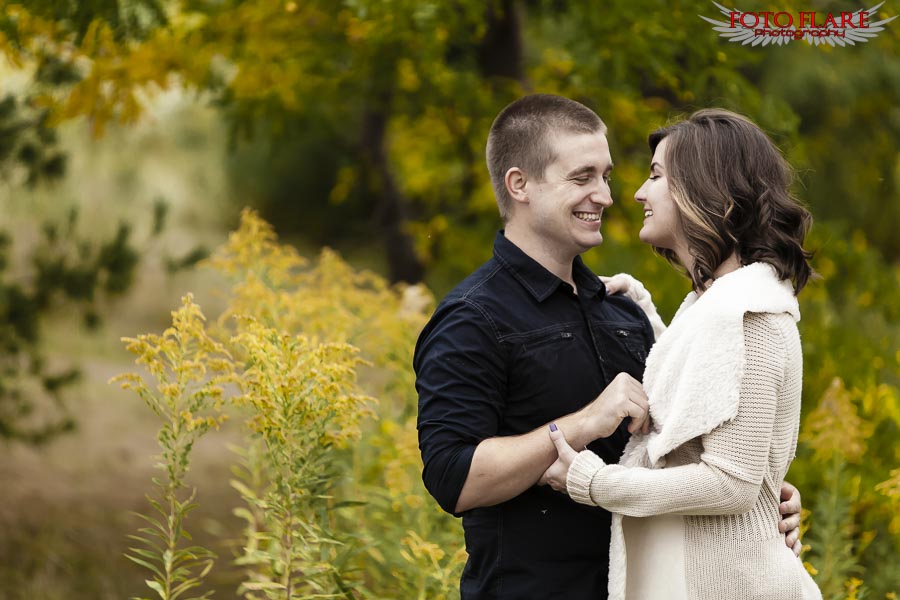 Fall engagement photo session